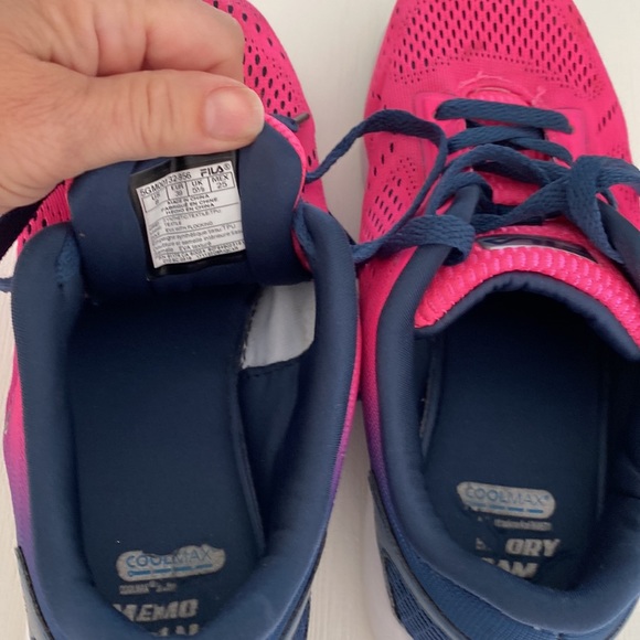 FILA COOLMAX PINK OMBRÉ SNEAKERS SIZE 8 - Picture 11 of 11